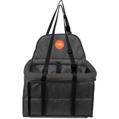 Assento Tubline Transpet Cinza e Preto para Cães e Gatos