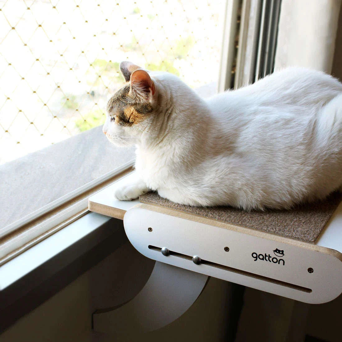 Cama Janeleira Gatton Sky Cat Branca para Gatos