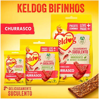 Bifinho Keldog para Cães Sabor Churrasco