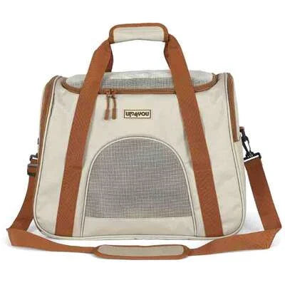 Bolsa de Transporte Média Up4you Plush Bege para Cães e Gatos