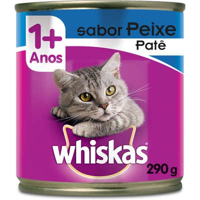 Ração Úmida Whiskas Lata para Gatos Adultos - 290 g