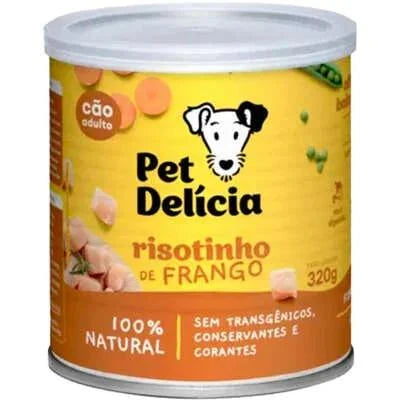 Ração Úmida Pet Delícia Natural Risotinho de Frango Fácil Digestão 320 g