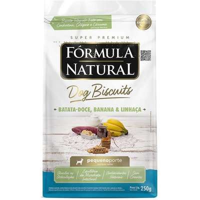 Biscoito Fórmula Natural Super Premium para Cães Porte Mini e Pequeno Sabor Banana e Batata Doce