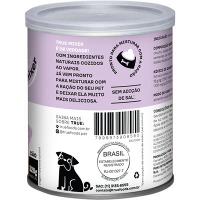 Ração Úmida True Mixer Frango, Cenoura e Brócolis para Cães