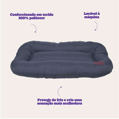 Almofada Retangular Meau Cinza