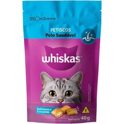 Petisco Whiskas Temptations Pelo Saudável Para Gatos Adultos