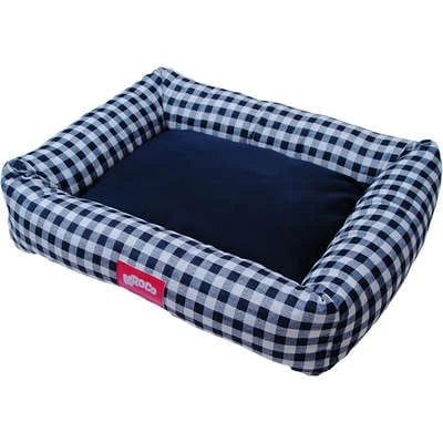 Cama Kroco Flex Xadrez Azul Marinho
