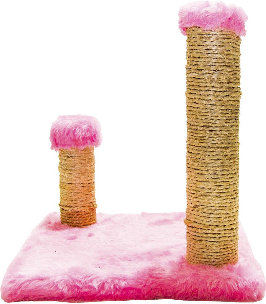 Brinquedo Arranhador Luppet Conforto Quadrado Rosa