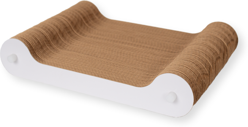 Brinquedo Arranhador Woolie Origami Lounge Branco