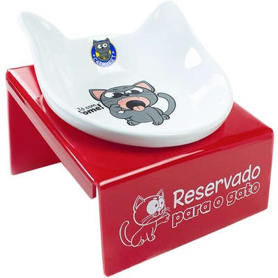 Comedouro CatMyPet Snack Cat Vermelho