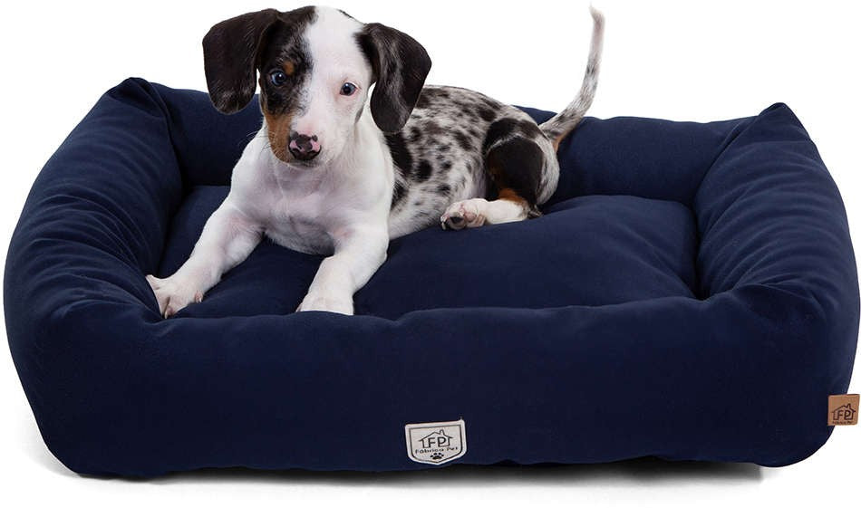 Cama Retangular Fábrica Pet Marinho