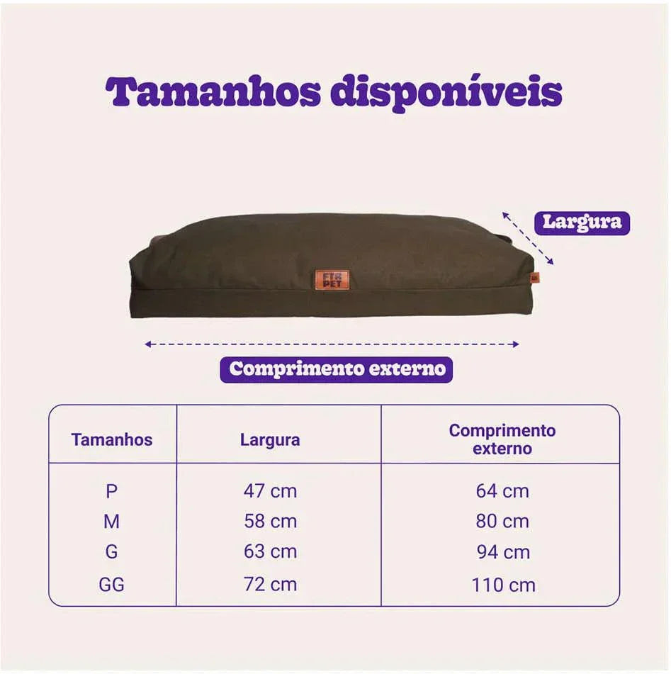 Almofadão Future Pet Lisboa Verde