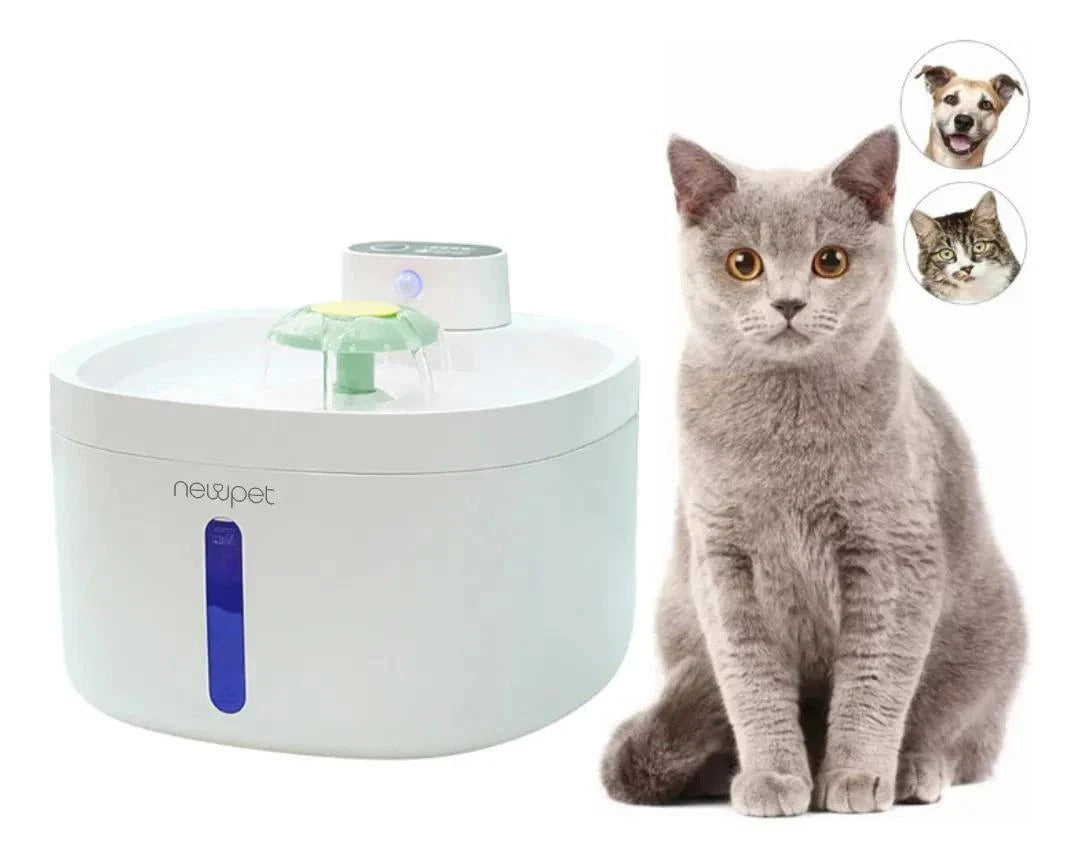 New Pet sensor sem fio bebedouro fonte para gato cão 2.6L