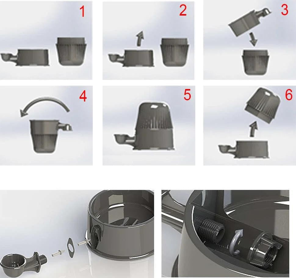 Bebedouro Vida Mansa Light Polipropileno PP Rosa para Raças Pequenas