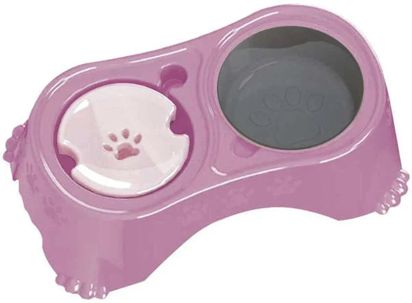 Comedouro Pet Injet Postura Correta Pelos Longos Rosa