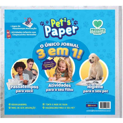 Jornal Higiênico Pet´s Paper 3 em 1