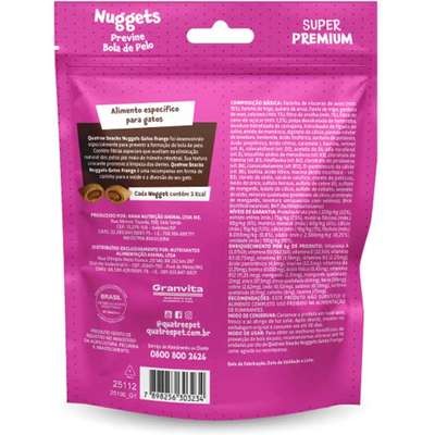 Snack Quatree para Gatos Adultos Sabor Frango Bola de Pelo