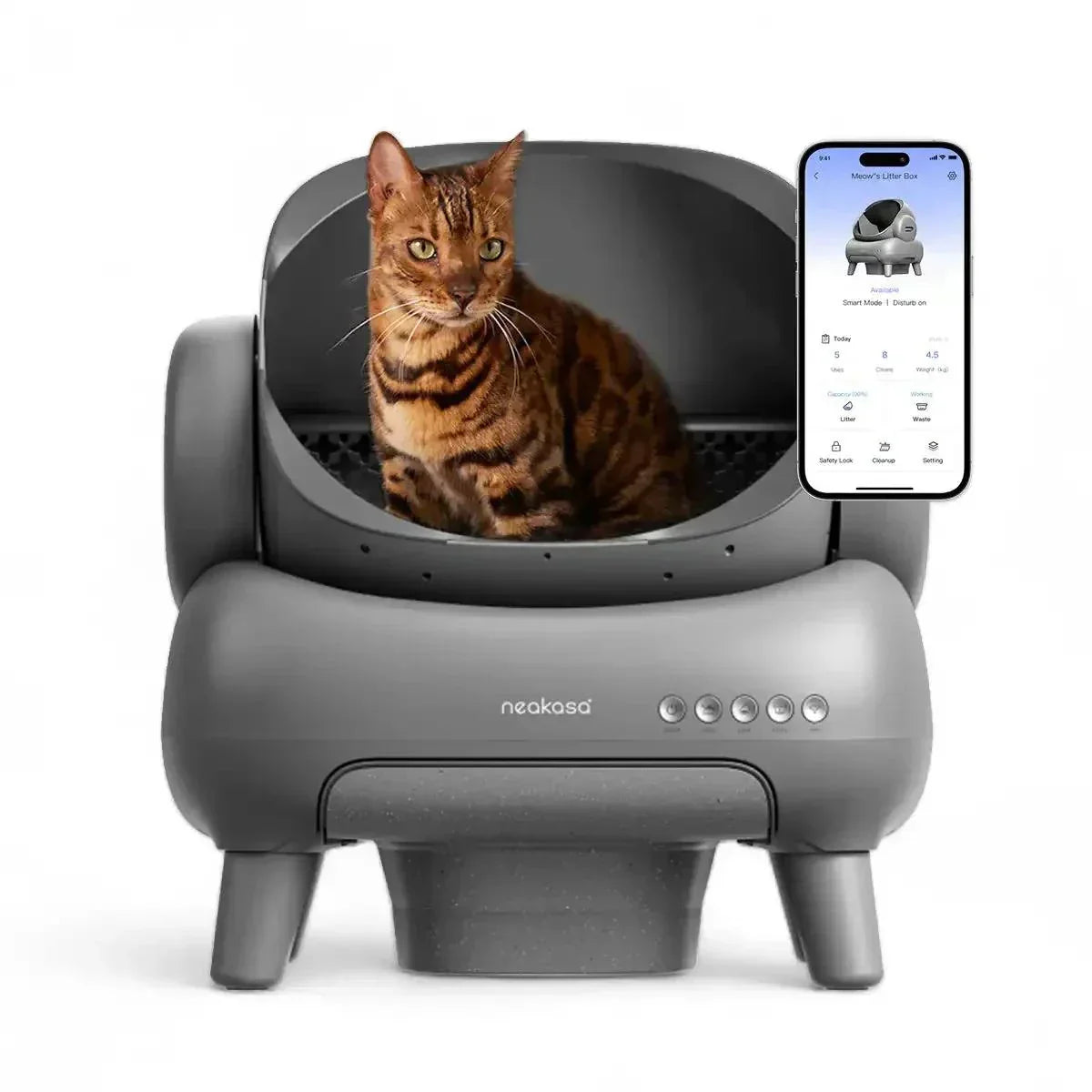 Caixa de Areia para Gatos Elétrica Inteligente, Anti-odor e Autolimpante SmartCat Box