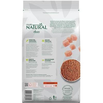 Ração Guabi Natural Frango para Cães Adultos Obesos Raças Médias e Grandes