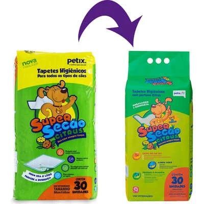 Tapete Higiênico Super Secão Citrus - 30 Unidades