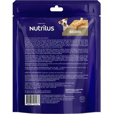 Biscoito Nutrilus para Cães Adultos Porte Pequeno