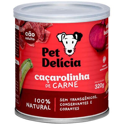 Ração Úmida Pet Delícia Natural Caçarolinha de Carne