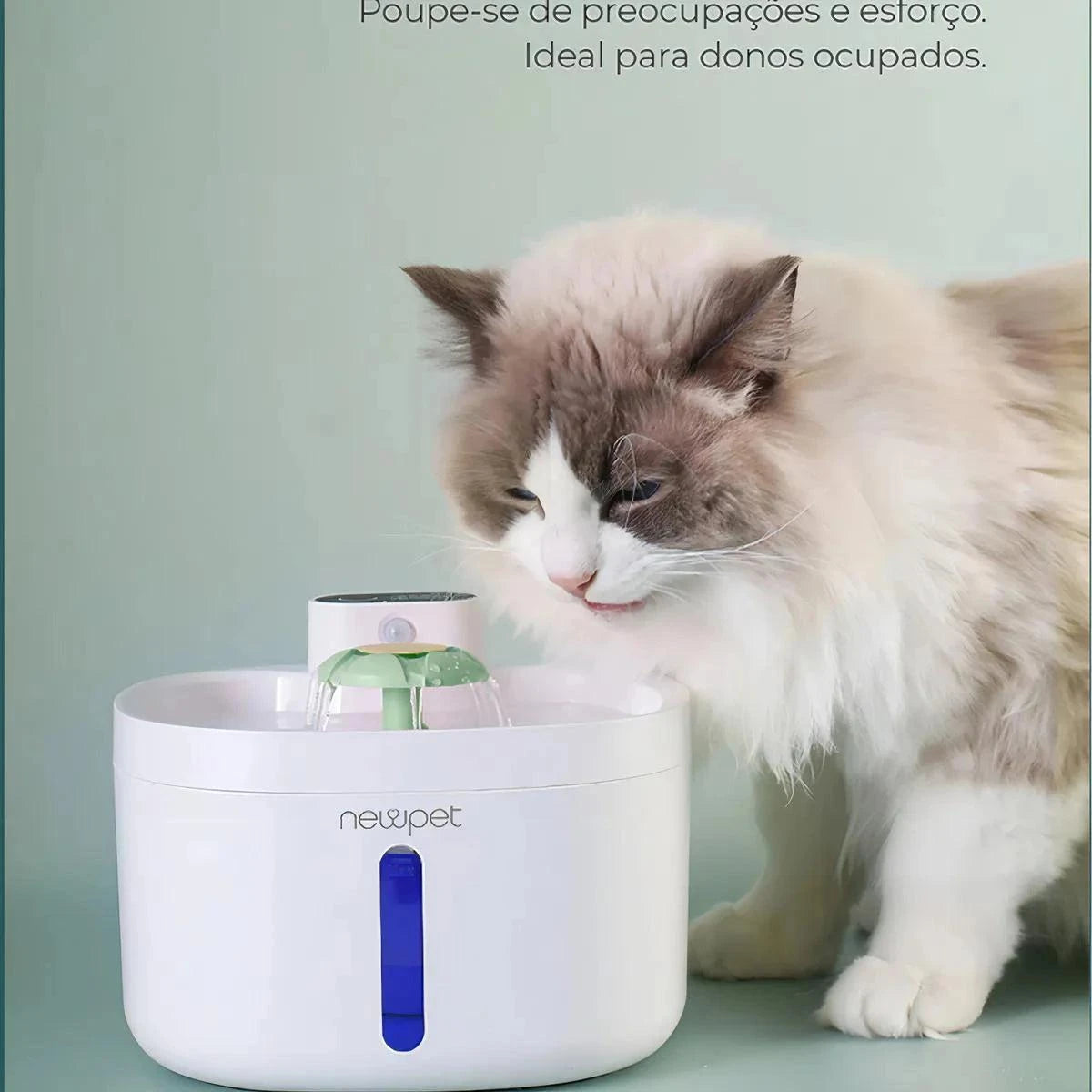 New Pet sensor sem fio bebedouro fonte para gato cão 2.6L