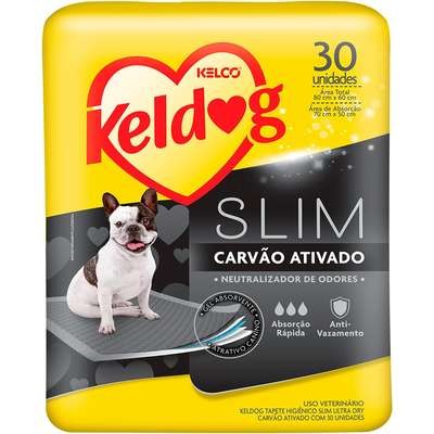 Tapete Higiênico Kelco Keldog Slim Ultra Dry Carvão Ativado
