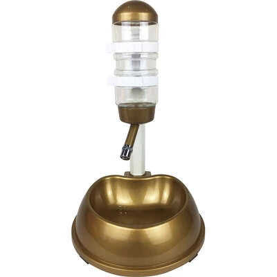 Comedouro e Bebedouro PetzGrilo 2 em 1 Dourado