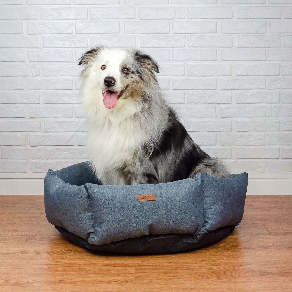 Cama Meau Hexa Linho Azul