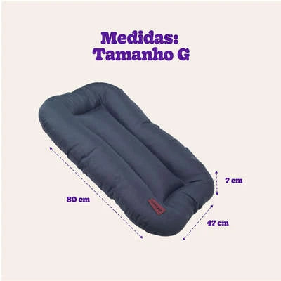 Almofada Retangular Meau Cinza