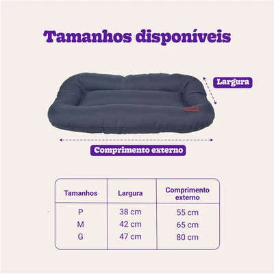 Almofada Retangular Meau Cinza