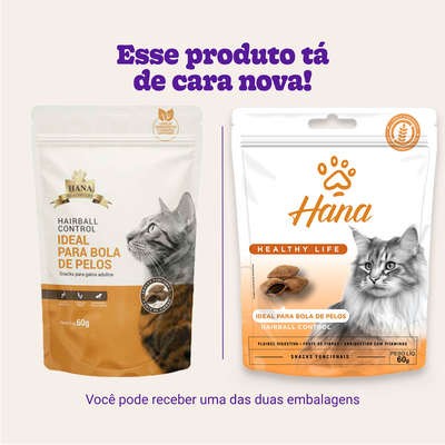 Snack Hana Healthy Life para Gatos Adultos Sabor Fígado Ideal para Bola de Pelos